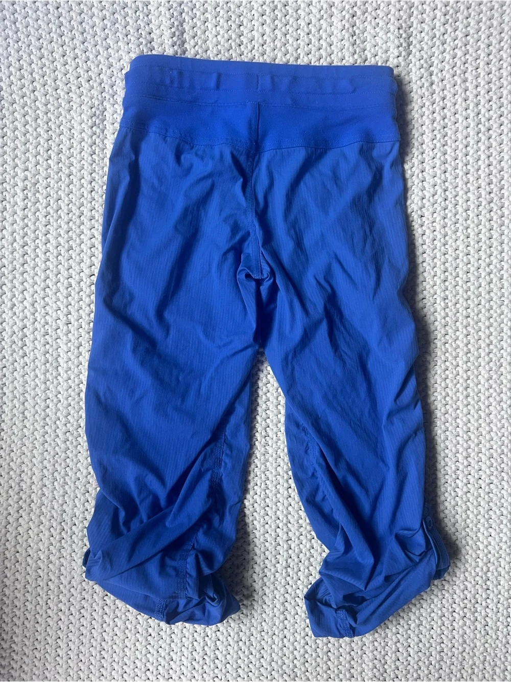 Ivivva Lululemon Dance Studio Pants Girls Blue Capri Rollup Option Size 6